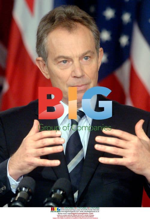 Tony Blair and George W. Bush press conference