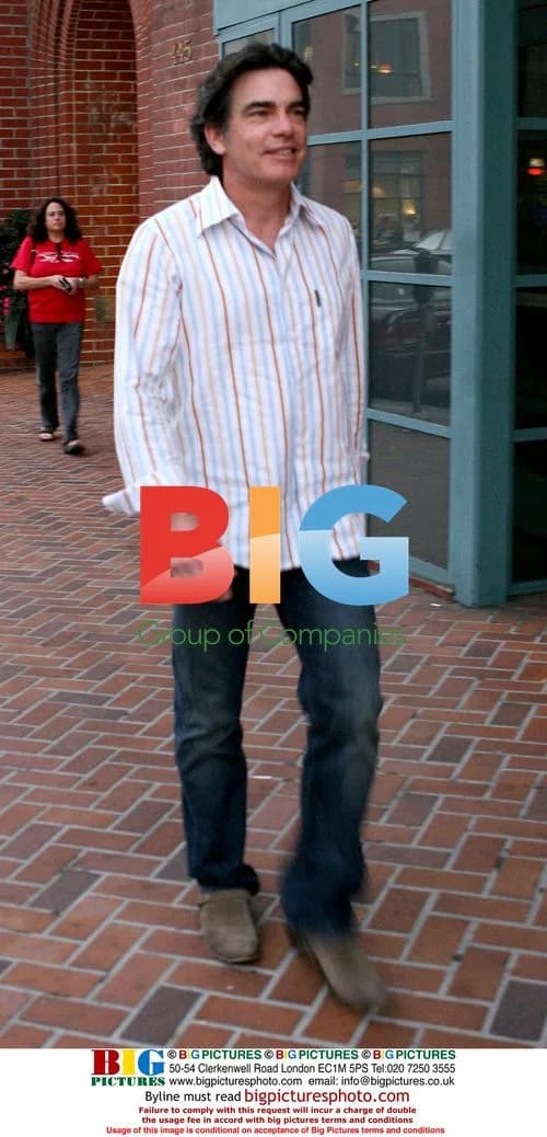 Peter Gallagher Goes Window Shopping