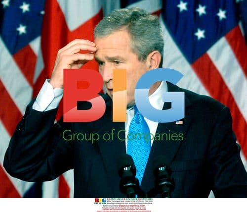 Bush Answers Question with Blair