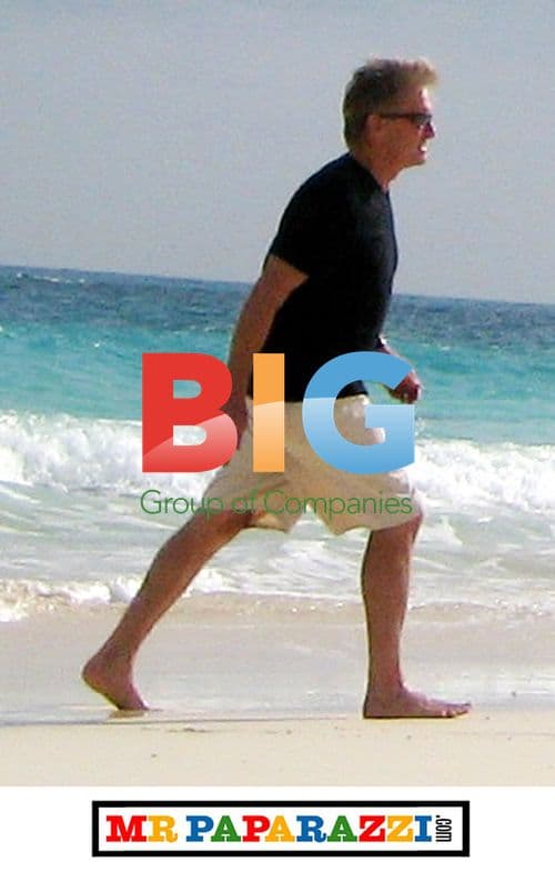 Catherine Zeta Jones and Family Relaxing on Beach