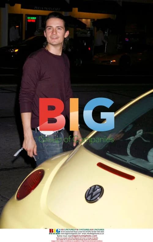 Orlando Bloom outside Take Sushi