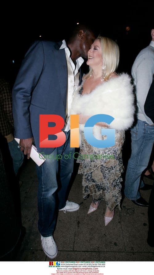 Vanessa Feltz and boyfriend at Soho party