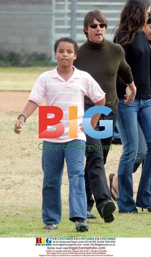 Tom Cruise and Katie Holmes at Soccer Game