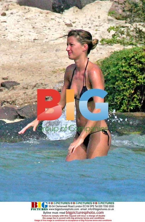 Gisele Bundchen Windsurfing in Saint Barthelemy