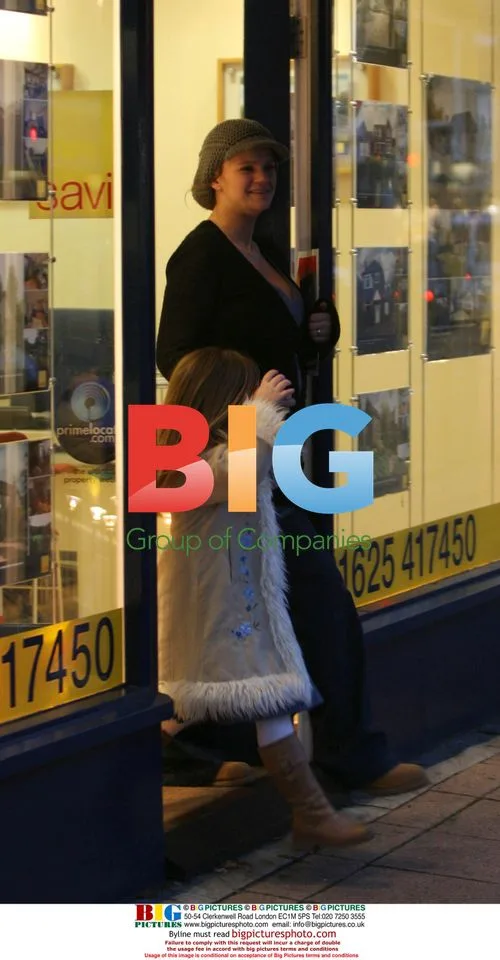 Kerry Katona and Mark Croft Visit Chip Shop and Estate Agents