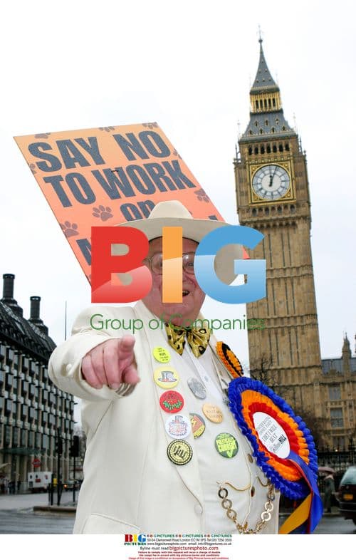 Alan 'Howling Laud' Hope Leads Loony Party March