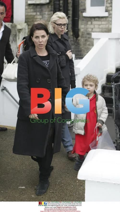 Kate Moss and Sadie Frost with children