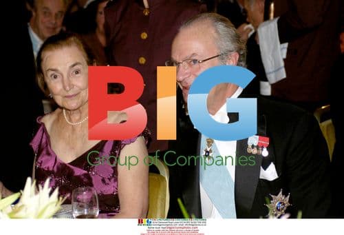 King Carl XVI Gustaf and Mrs. Jane H. Mather at Nobel Prize 2006