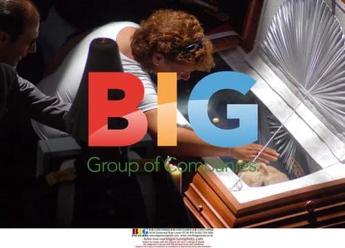 Supporter touches Pinochet's coffin in Chile