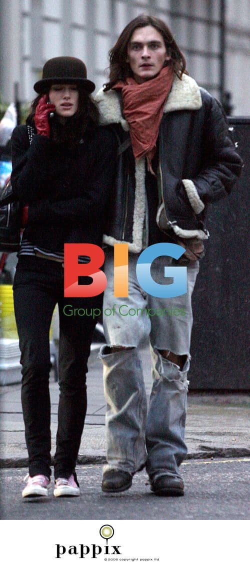 Keira Knightley and Rupert Friend Walk in London
