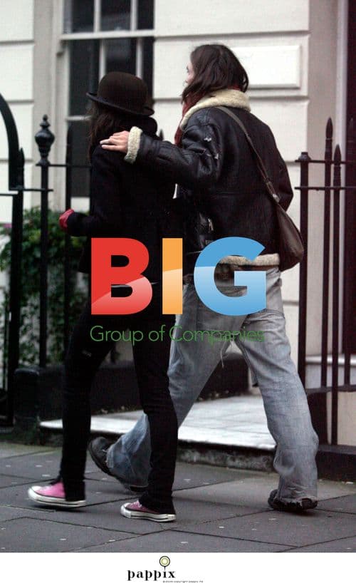 Keira Knightley and Rupert Friend walk in north London