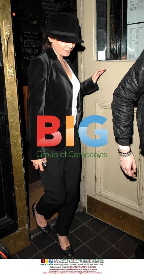 Sadie Frost leaving the Hawley Arms pub