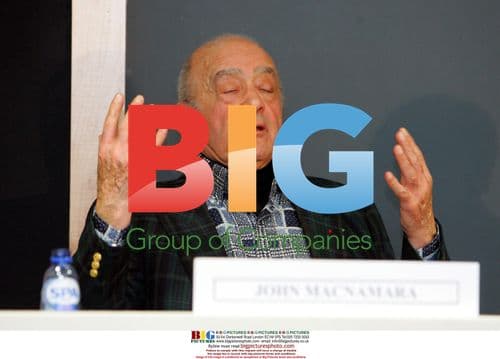 Press conference with Mohamed Al Fayed