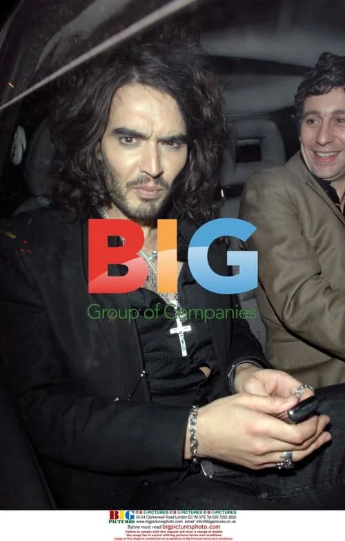 Russell Brand Leaves British Comedy Awards 2006