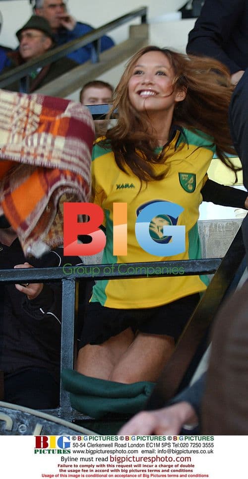 Myleene Klass at Norwich City FC