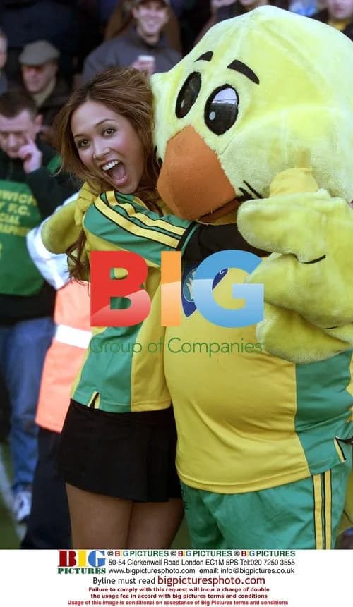 Myleene Klass at Norwich City FC