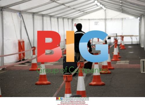 Tents Erected at Heathrow Terminal 4