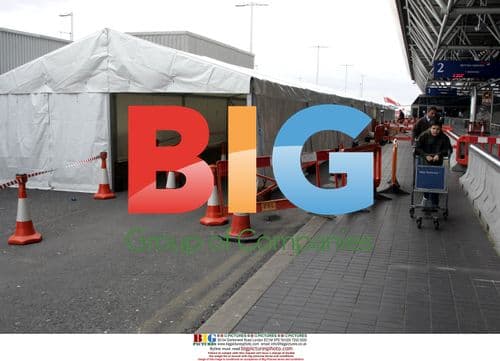 New tents at Heathrow terminal 4