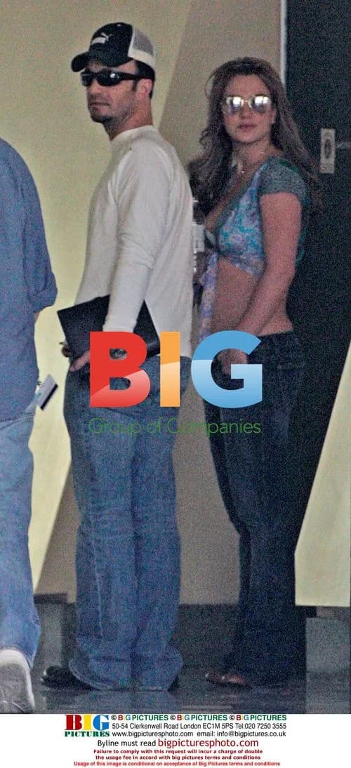 Britney Spears Goes to Studio with Manager