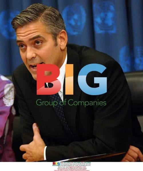 George Clooney discusses Darfur with UN