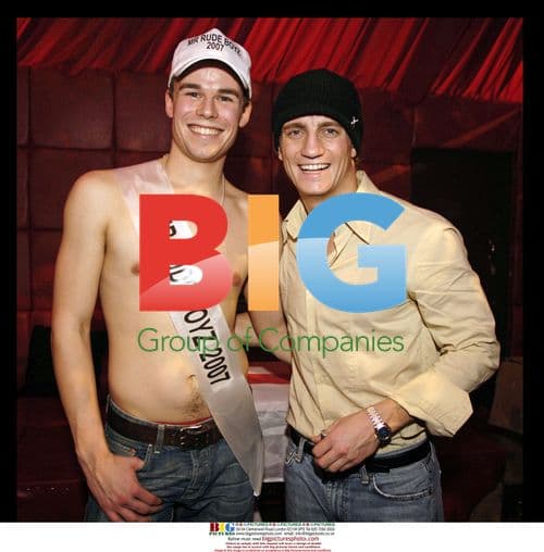 Mr. Rude Boyz 2007 winner James with Philip Olivier