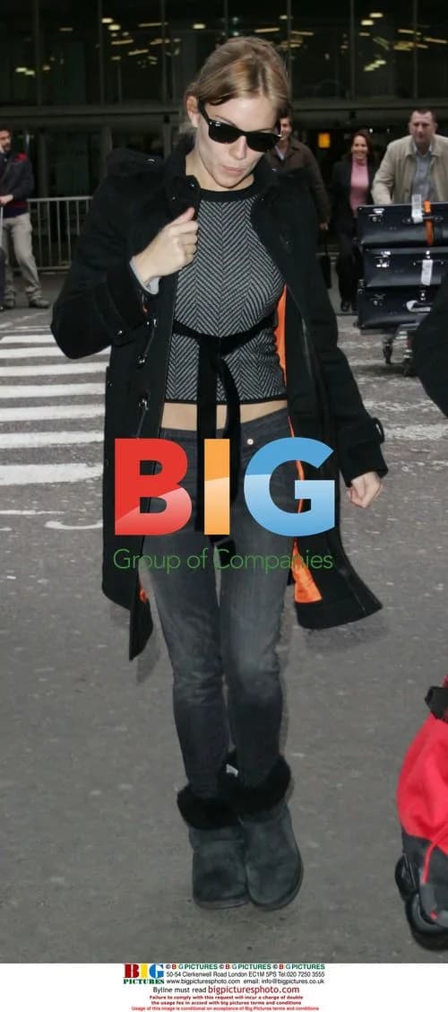 Sienna Miller Arriving at Heathrow