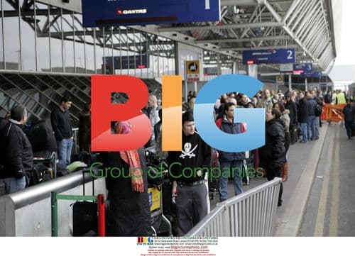 Holiday rush at Heathrow Terminal 4