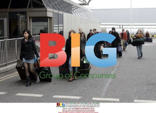 Holiday rush at Heathrow terminal four