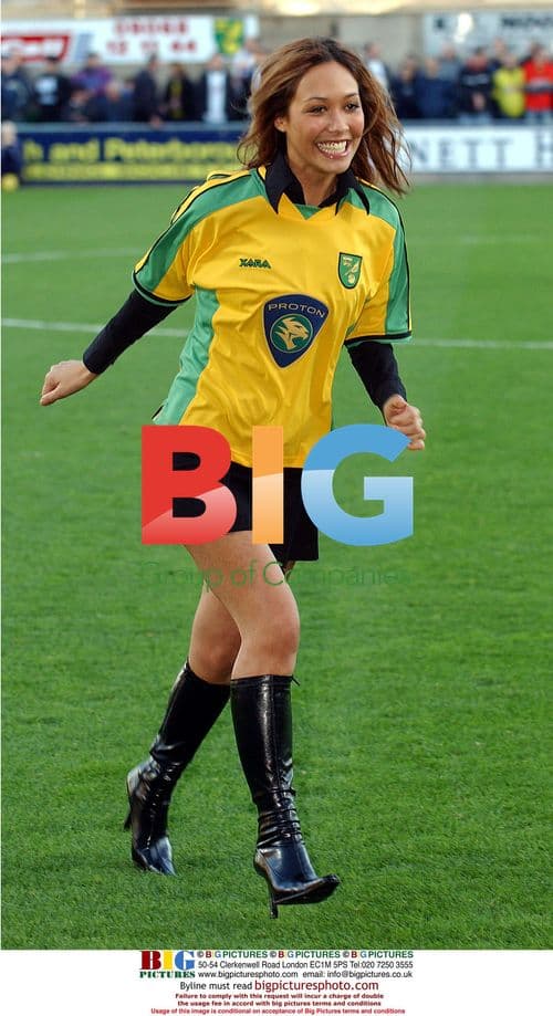 Myleene Klass at Norwich City FC