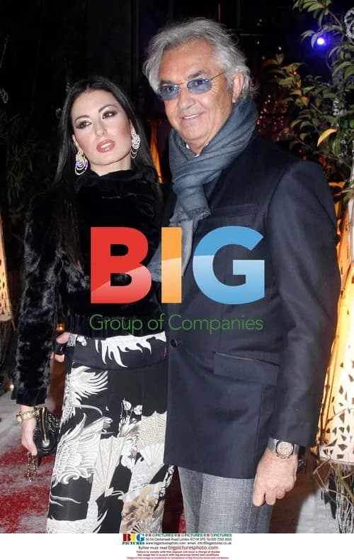 Elisabetta Gregoraci and Flavio Briatore at F1 Boss Party