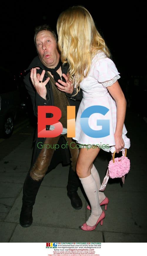 Vic Reeves and Nancy Sorrell at Matt Lucas and Kevin McGee Wedding