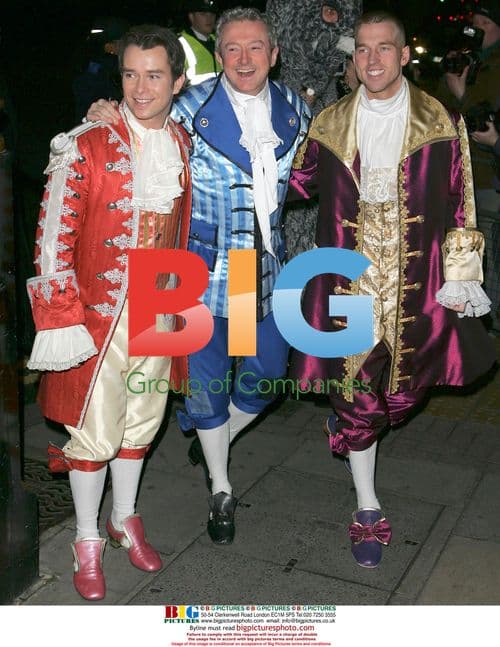 Louis Walsh, Steven Gately and Andy Cowles at Matt Lucas\' Wedding