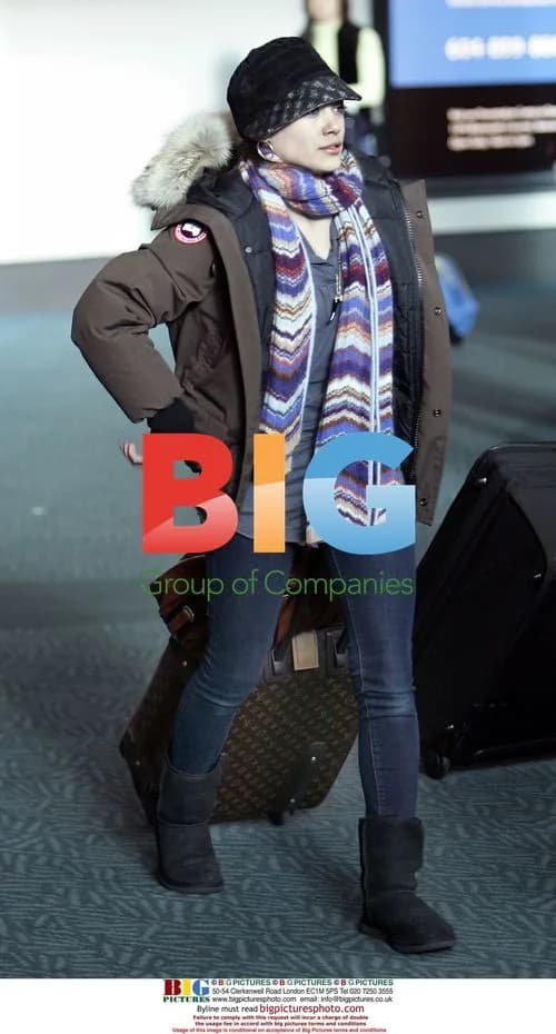Hilary Duff Arrives in Vancouver