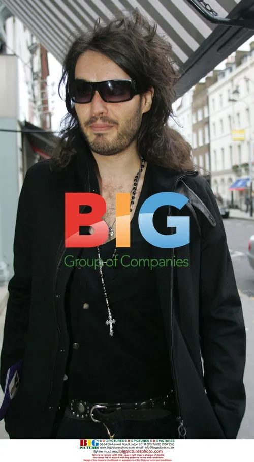 Russell Brand Outside Hotel