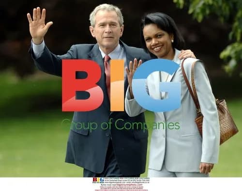 Bush and Rice depart The White House