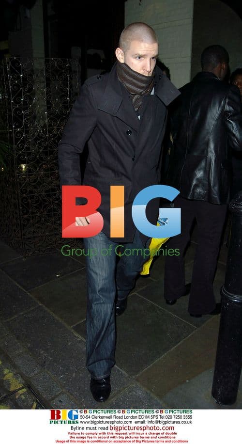 Arsenal's Philippe Senderos at Christmas Party