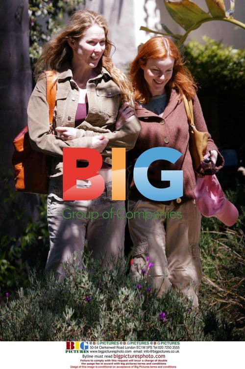 Marcia Cross Out with Friend in Santa Monica