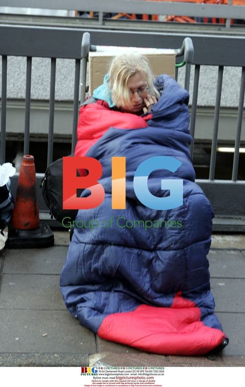 Passengers Waiting in Fog at Heathrow