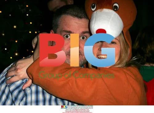 DJ Chris Moyles and Edith Bowman at Radio 1 Christmas Party