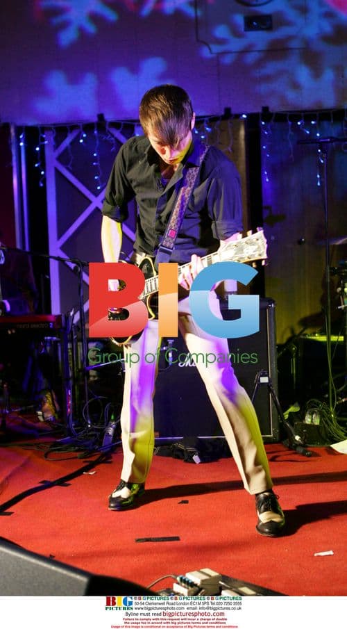 Dan Gillespie of The Feeling at BBC Christmas Party