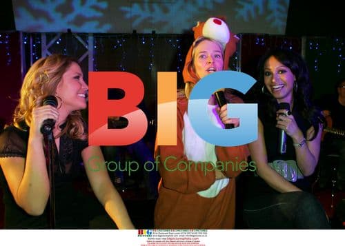 Edith Bowman and the Sugababes at Radio 1's Christmas Party