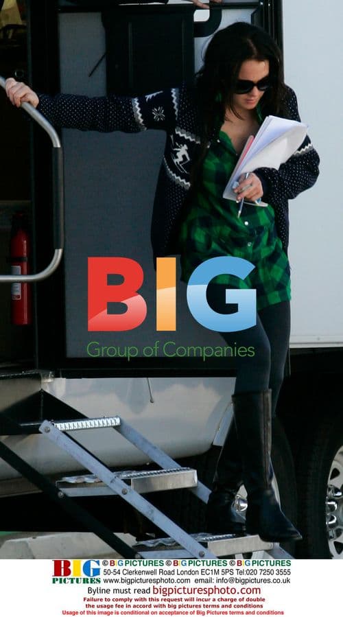 Lindsay Lohan on set of 'I Know Who Killed Me'