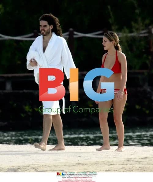 Russell Brand with mystery lady and mom