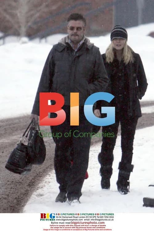 Heidi Klum and Daughter Braving Aspen Weather