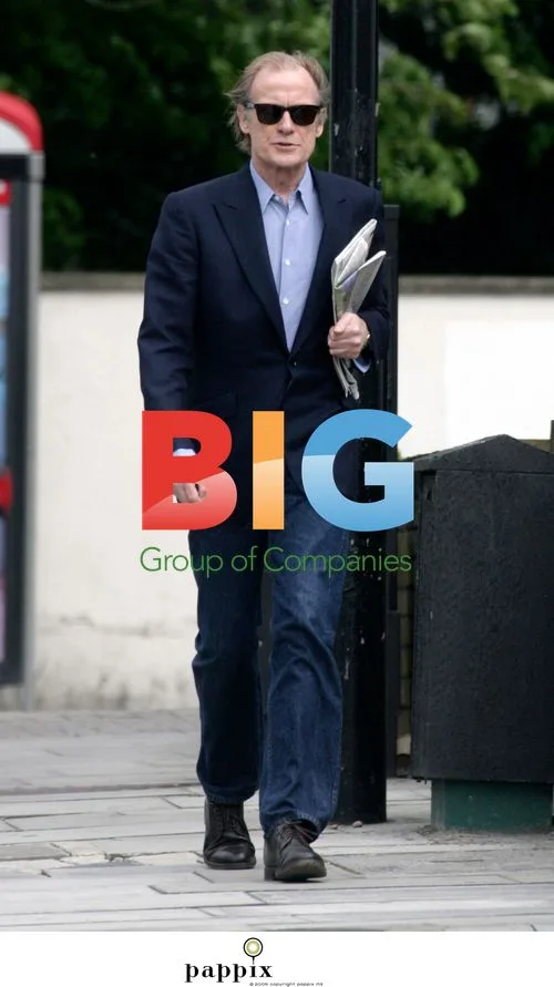 Bill Nighy runs errands in London