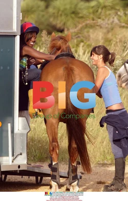 Makosi Musambasi tries horse riding in France