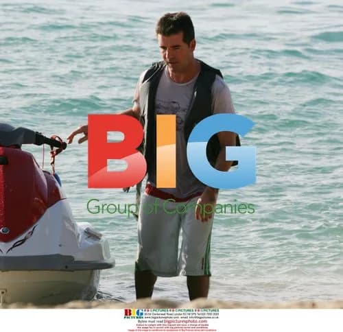 Simon Cowell rests after jet ski ride