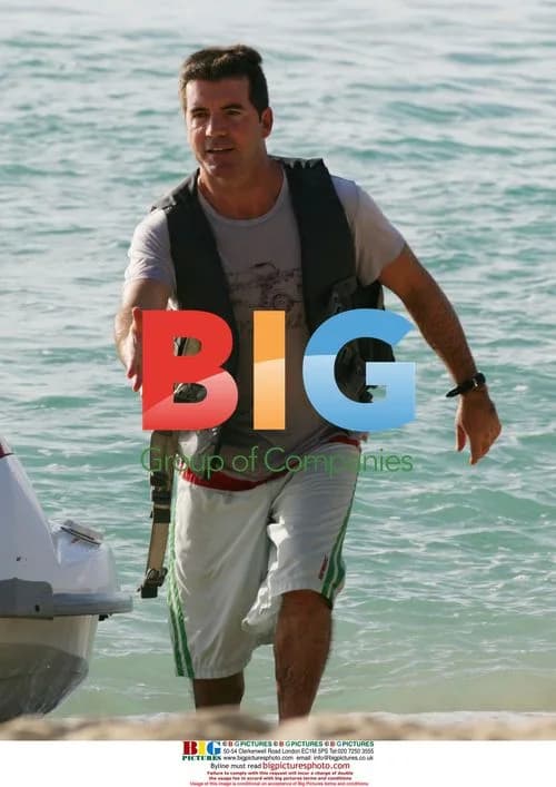Simon Cowell Jet Skiing in Caribbean