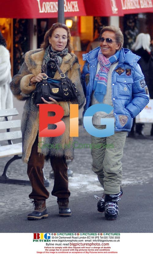 Valentino with muse in Gstaad