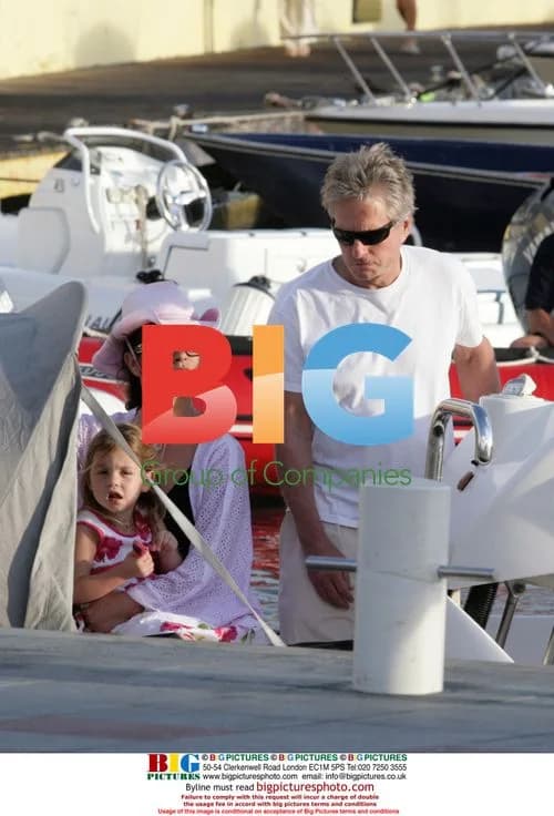 Catherine Zeta Jones and family on yacht